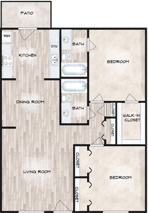 a diagram of a floor plan of a home